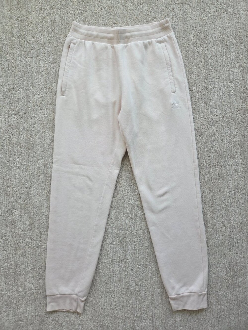 Adidas Originals Trefoil Essentials Jogger Sweatpants Men's Medium Wonder White